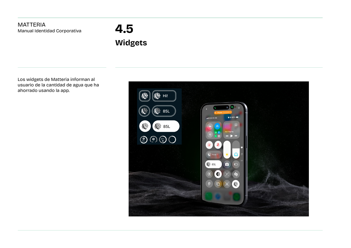 Widgets de Matteria