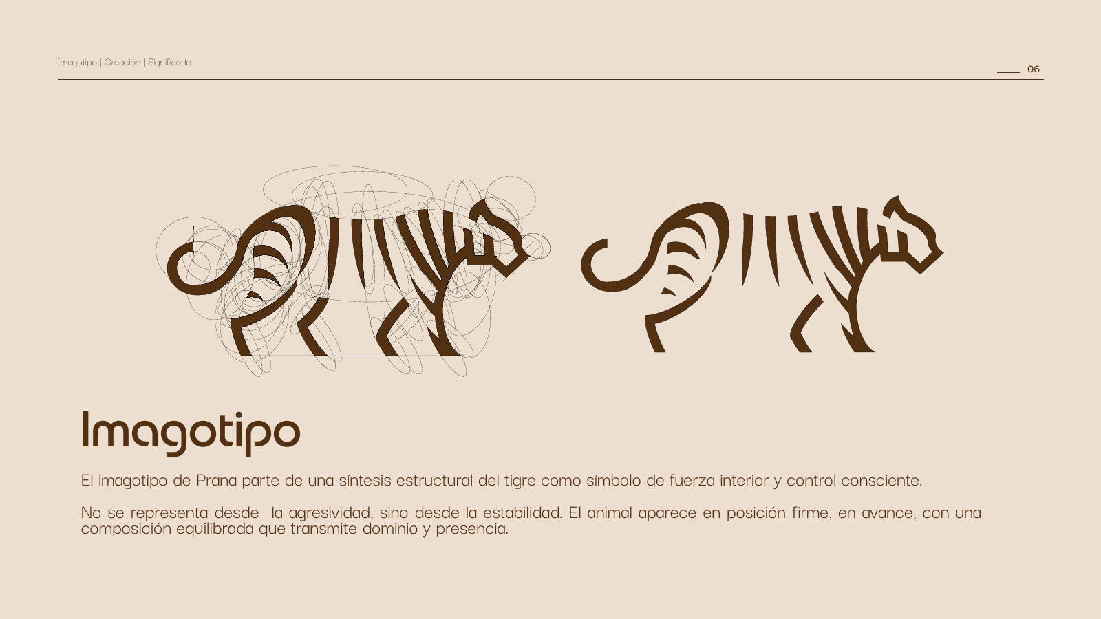 Imagotipo de tigre de Prana