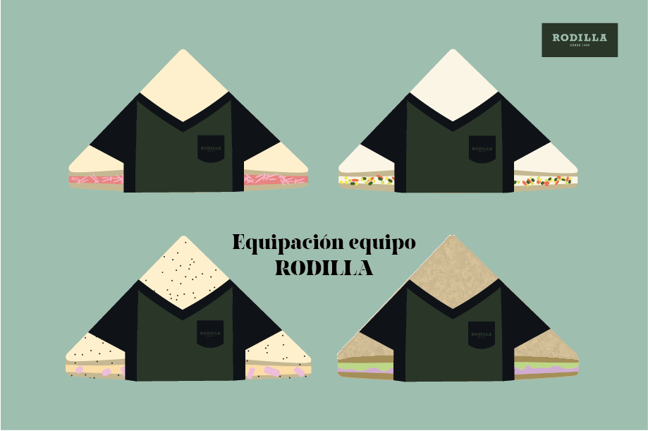 Formaciones de sándwiches inspiradas en un equipo de fútbol